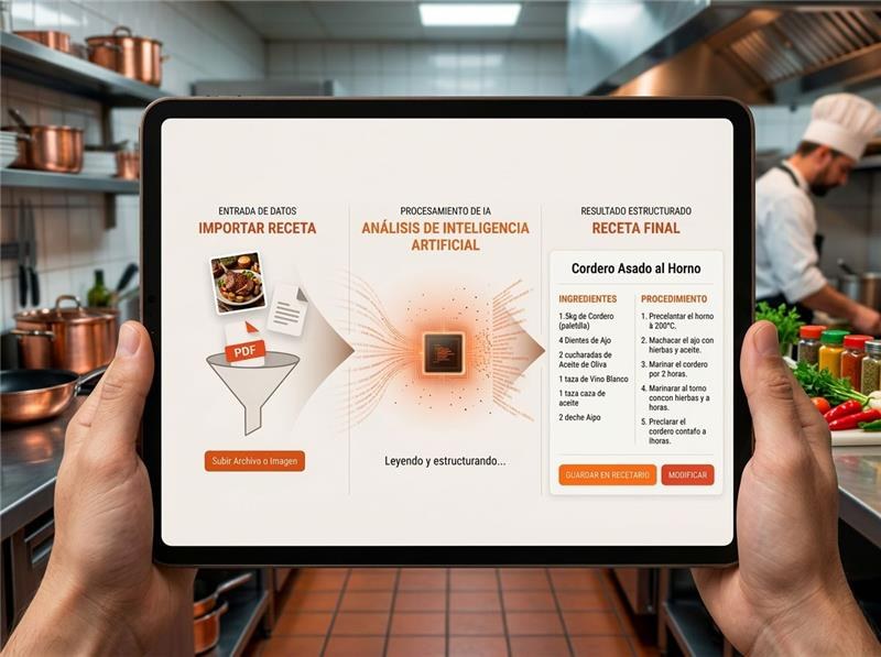 Carga de recetas con IA